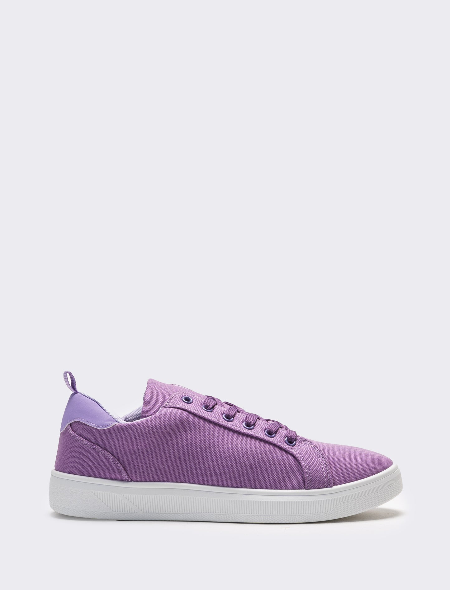 Sneakers da donna in canvas con riporti - Lilla