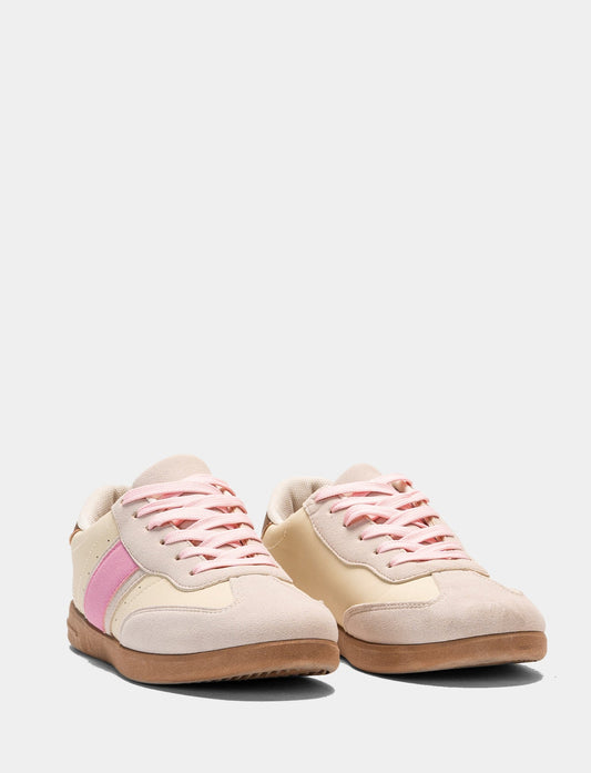 Sneakers da donna multielemento - Beige