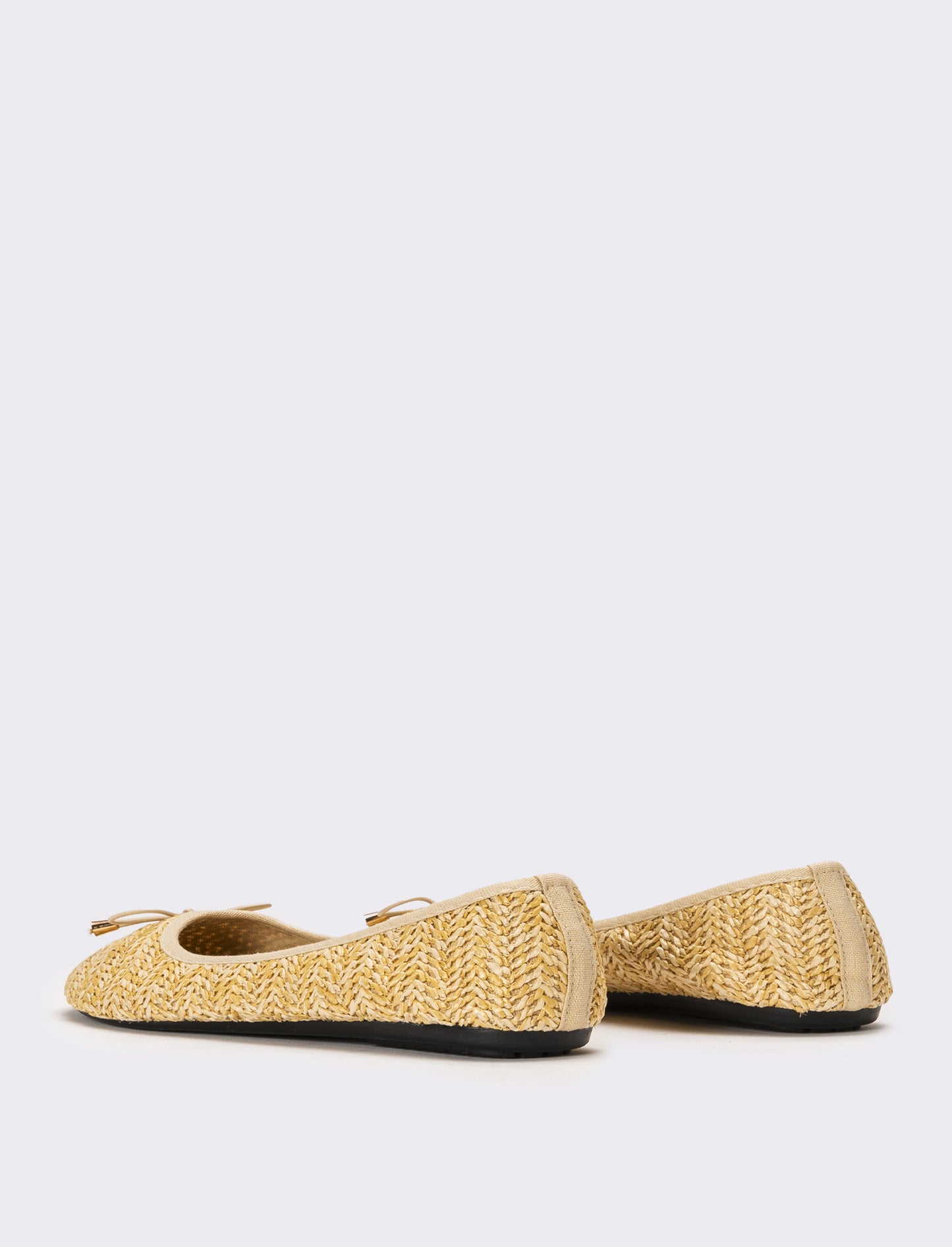 Ballerina da donna in rafia - Beige