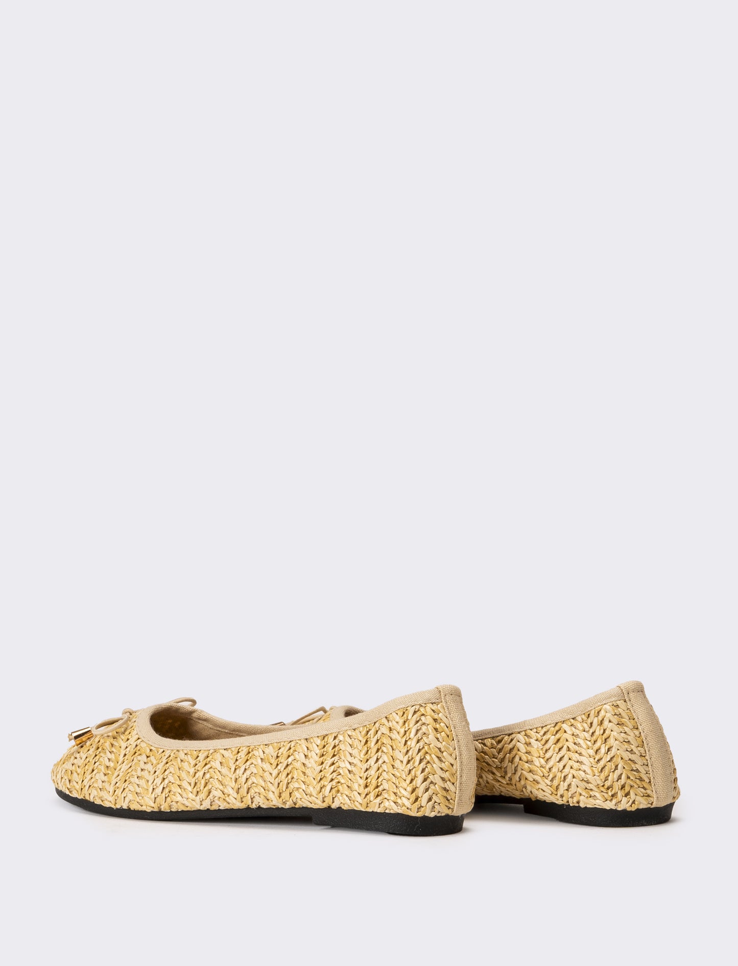 Ballerina da bambina in rafia - Beige