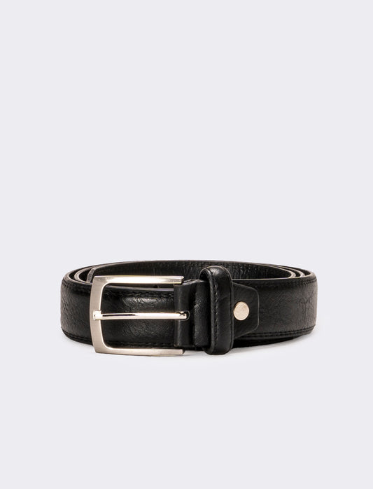 Cintura uomo fibbia cm 3,5 - Nero