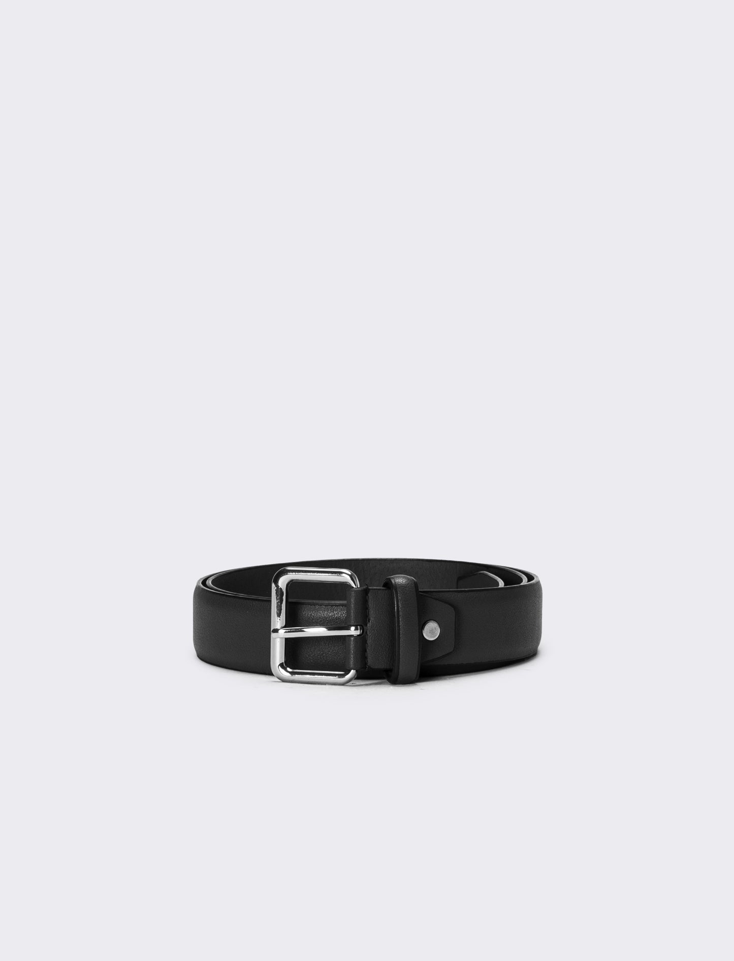 Cintura uomo fibbia quadrata - Nero