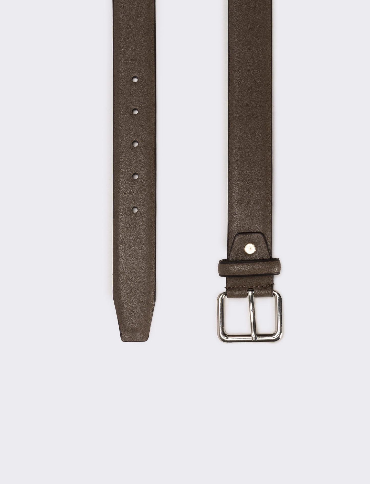 Cintura uomo fibbia quadrata - Marrone