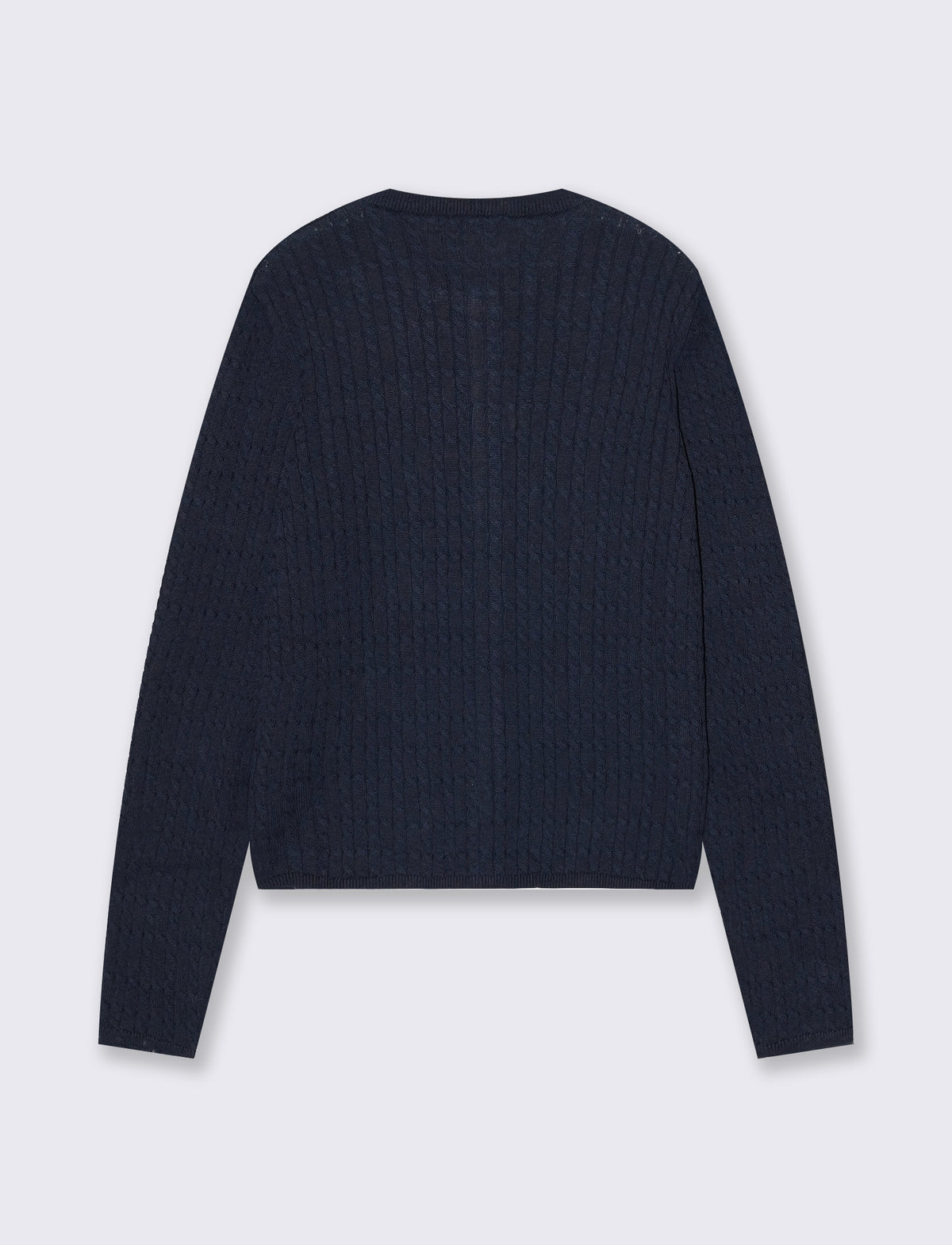 MAGLIA ML CARDIGAN TRECCE - Blu