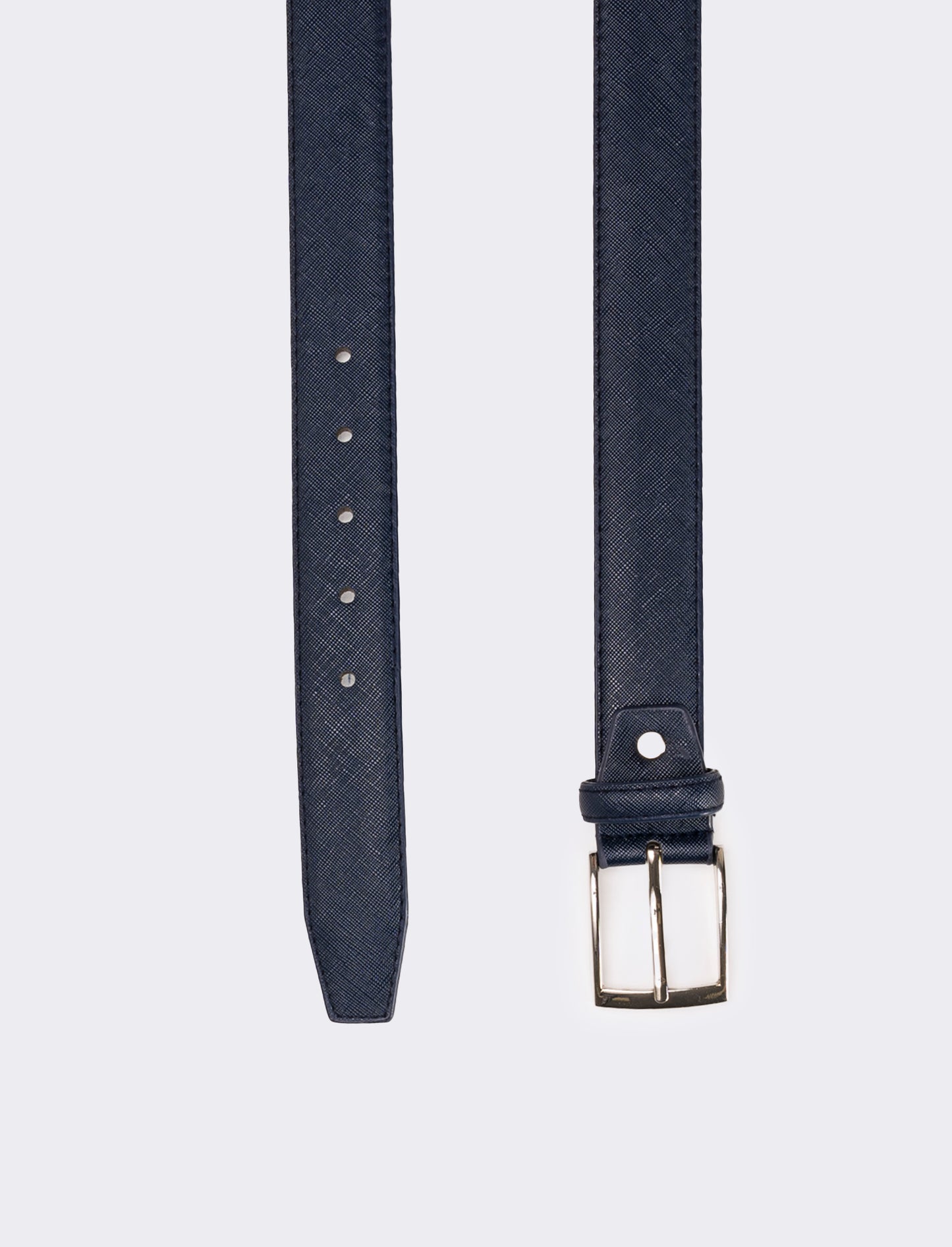 Cintura uomo in saffiano opaco - Blu