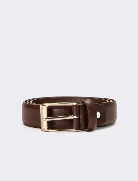 Cintura uomo saldata - Marrone