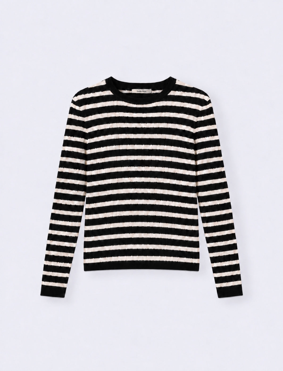 MAGLIA ML PAR TRECCE RIGATA - var 1