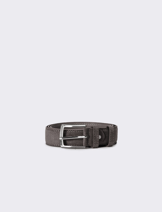 Cintura uomo in dainetto - Grigio