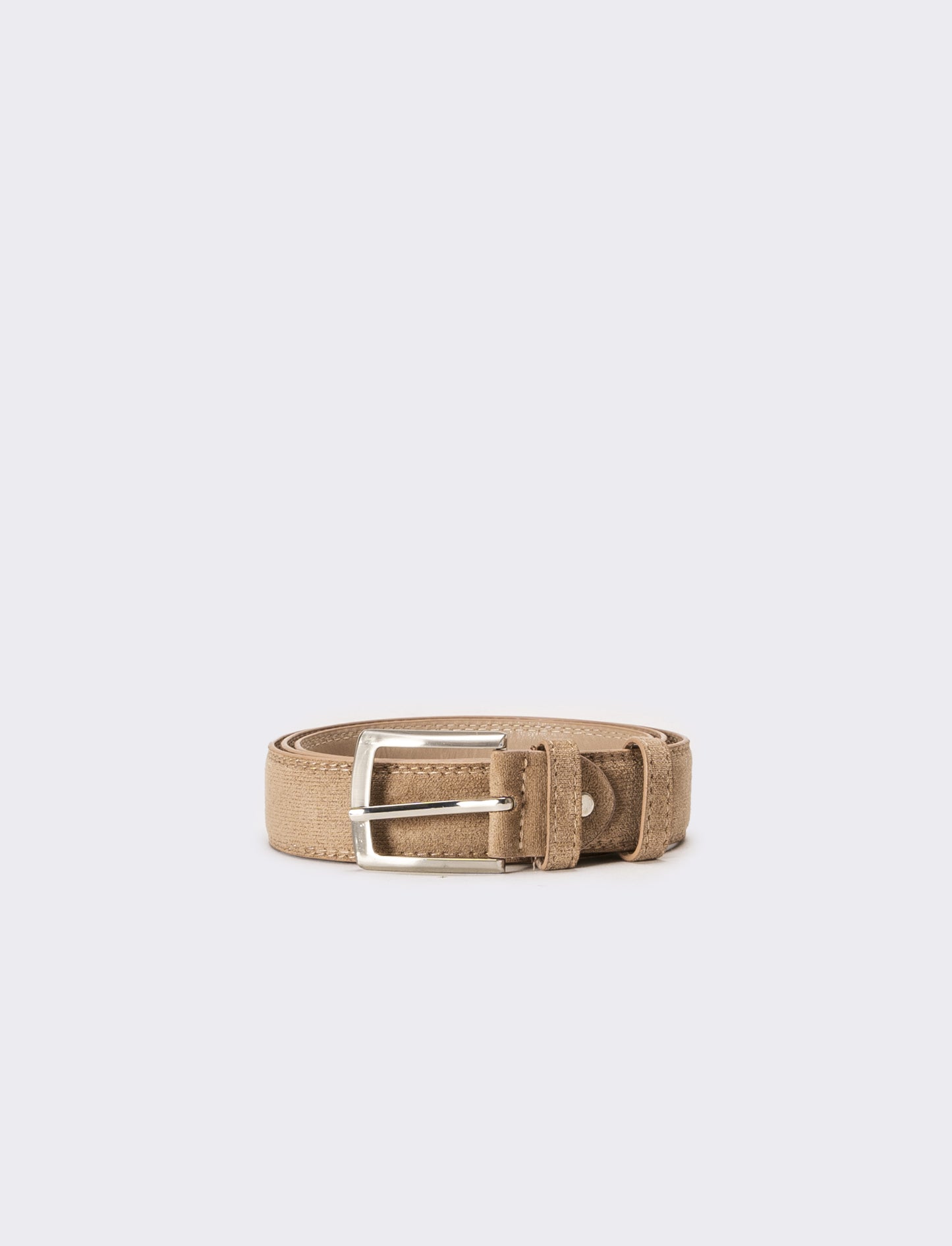 Cintura uomo in dainetto - Beige