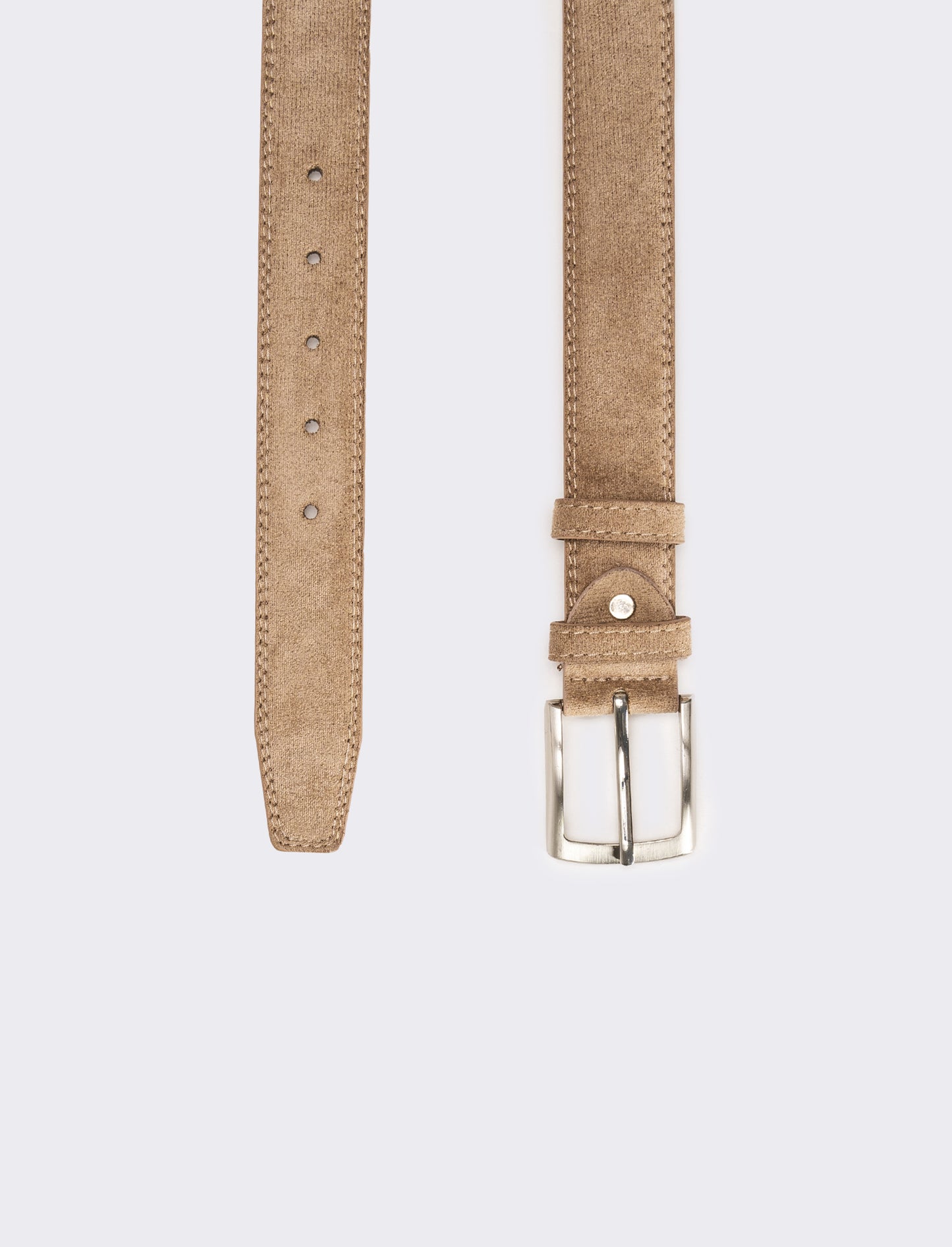 Cintura uomo in dainetto - Beige