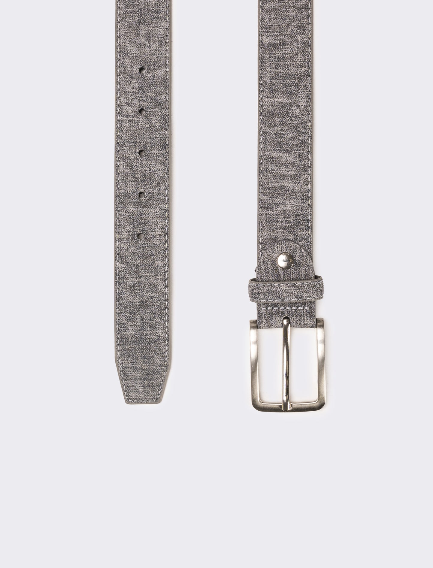 Cintura uomo effetto tessuto - Grigio