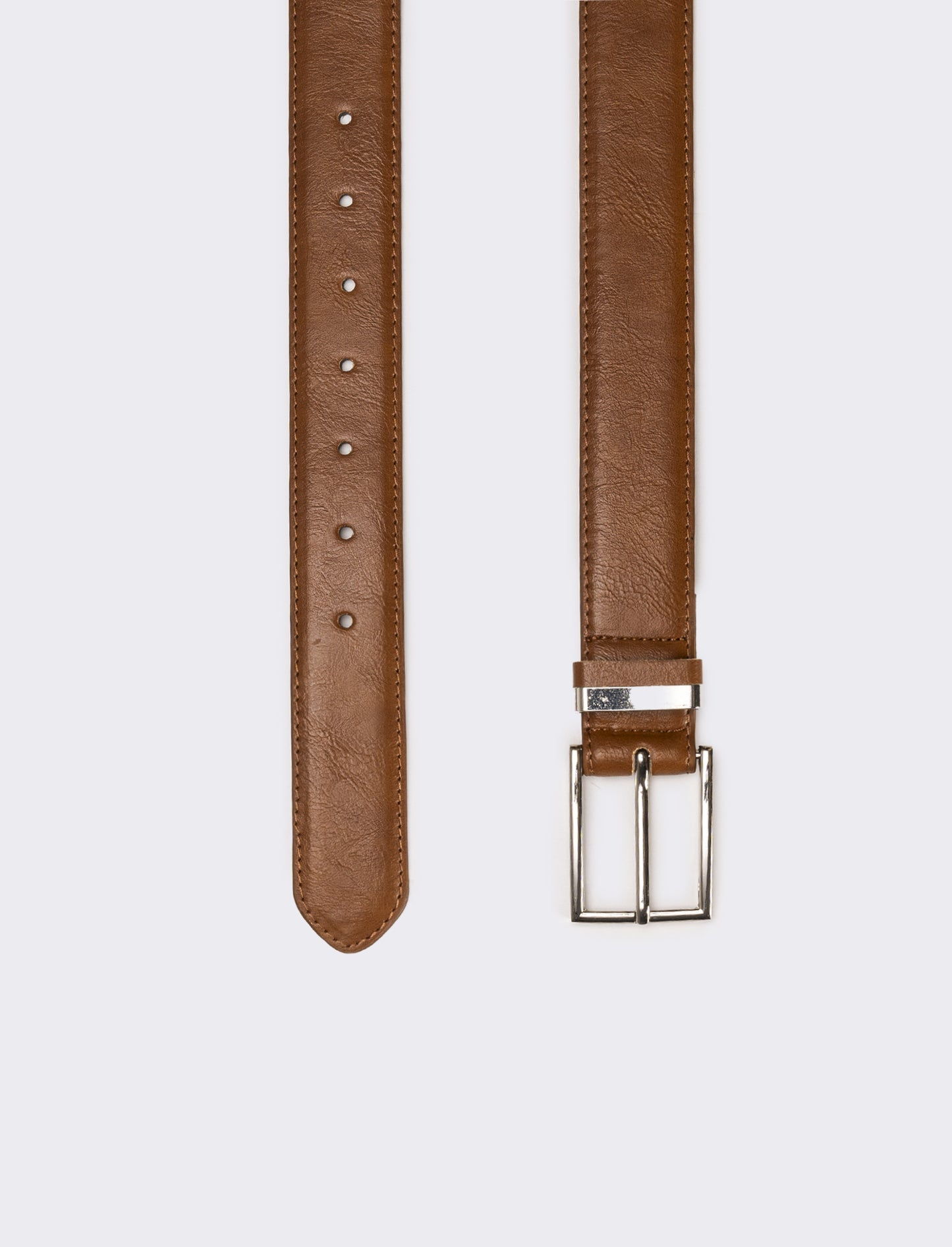 Cintura uomo passante in metallo - Marrone
