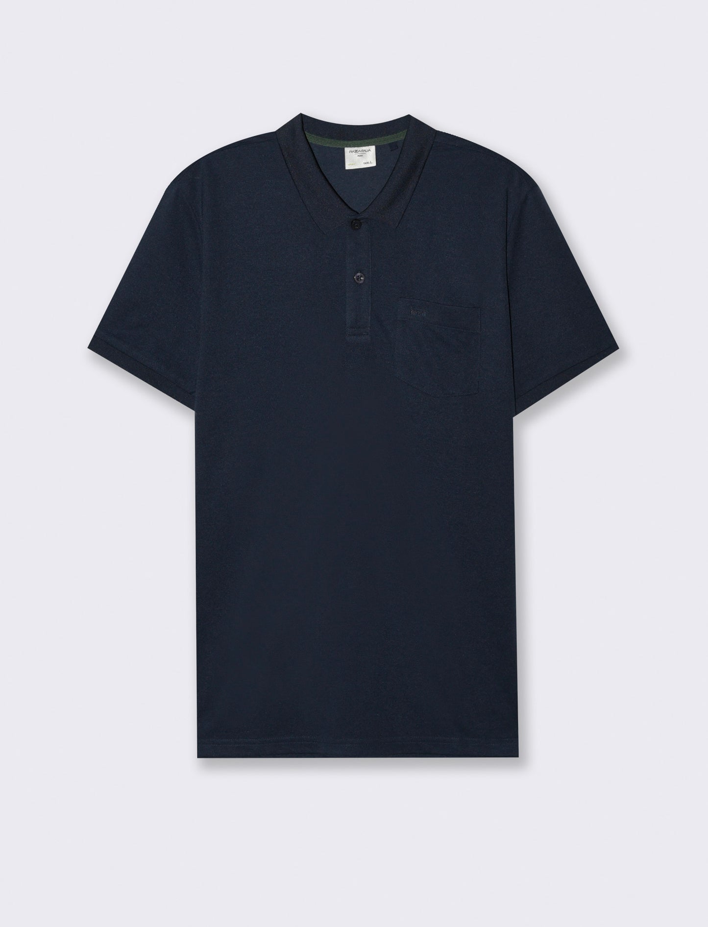 Polo basica con taschino da uomo - Blu