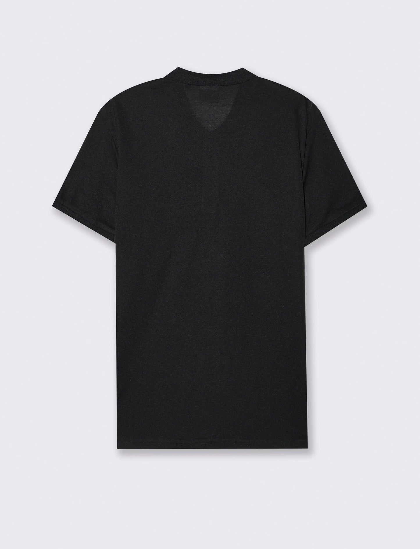 Polo basica con taschino da uomo - Nero