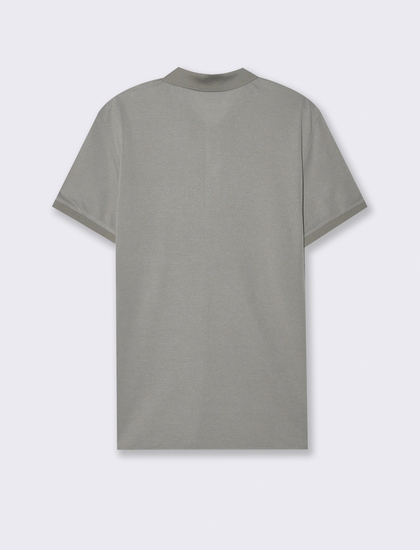 Polo basica con taschino da uomo - Grigio