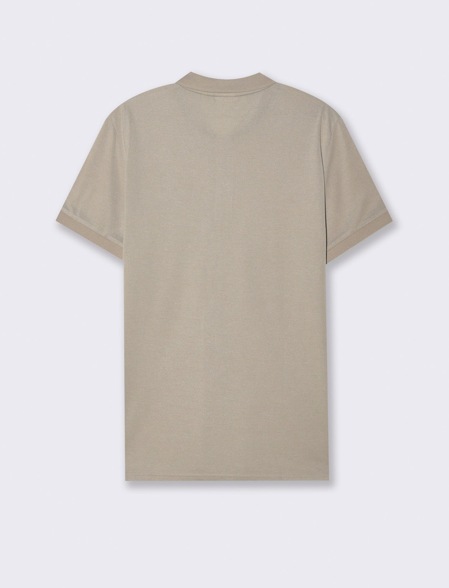 Polo basica con taschino da uomo - Beige