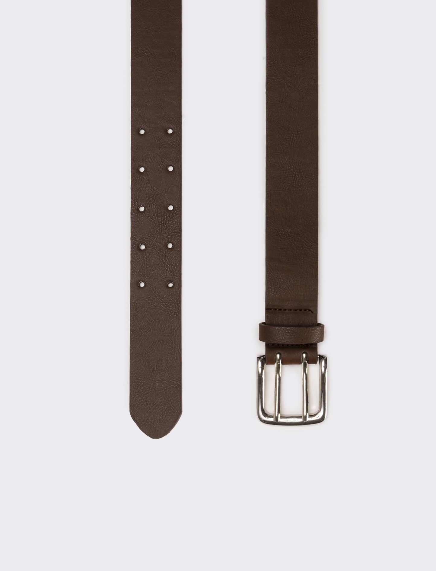 Cintura uomo doppio ardiglione - Marrone