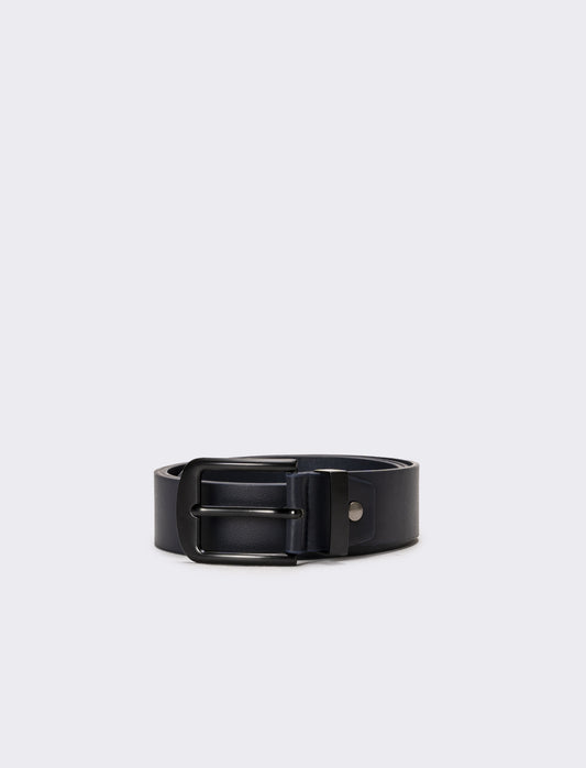 Cintura uomo fibbia smaltata - Blu
