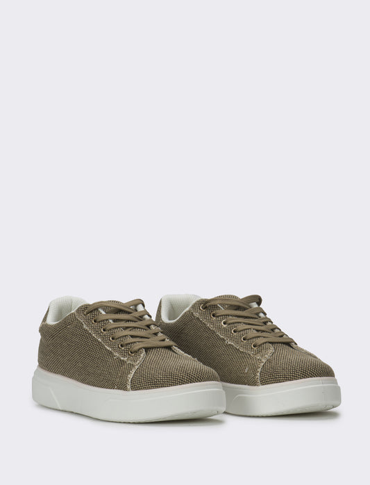 Sneakers in canvas da uomo - Sabbia