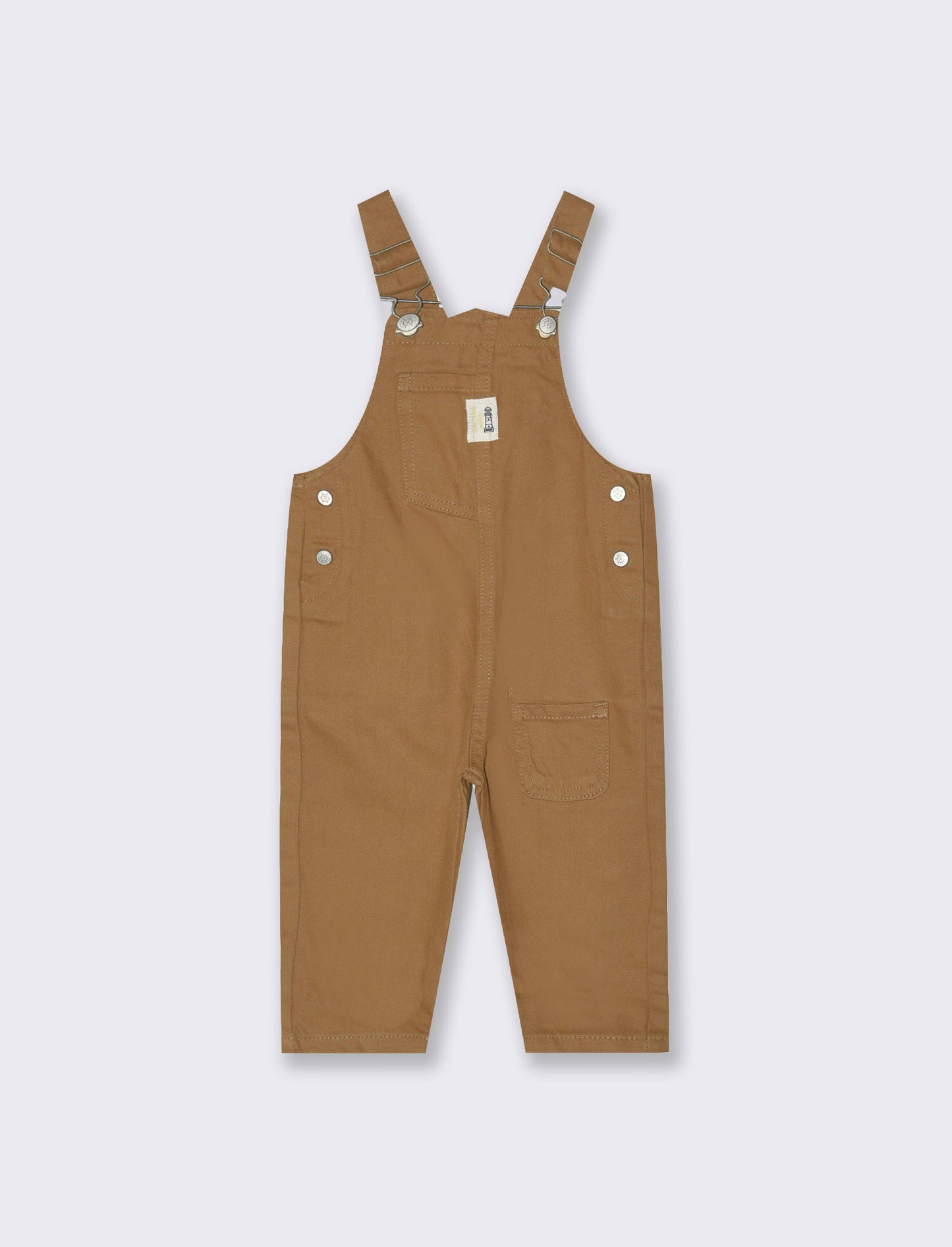 Salopette in twill da neonato - Beige