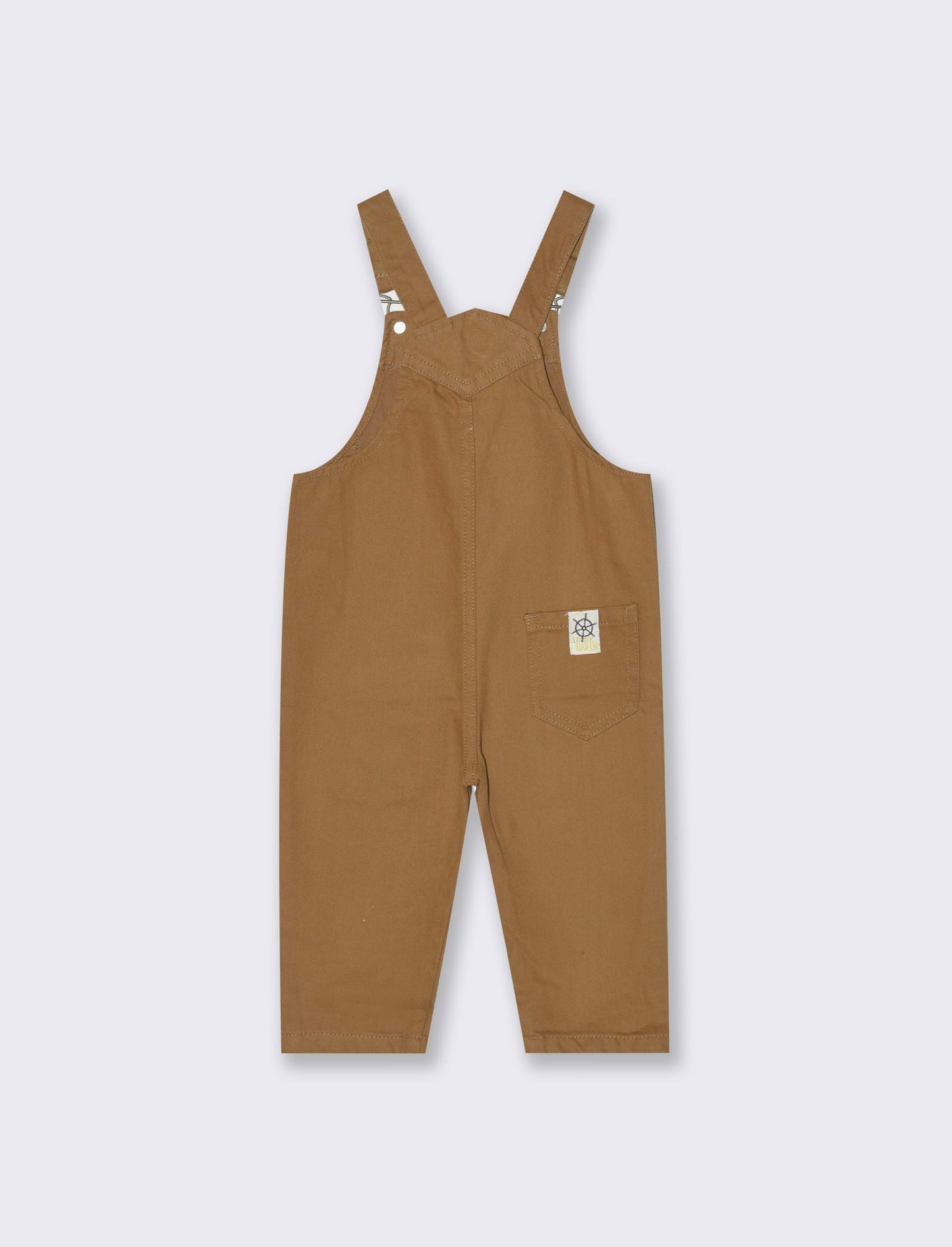 Salopette in twill da neonato - Beige