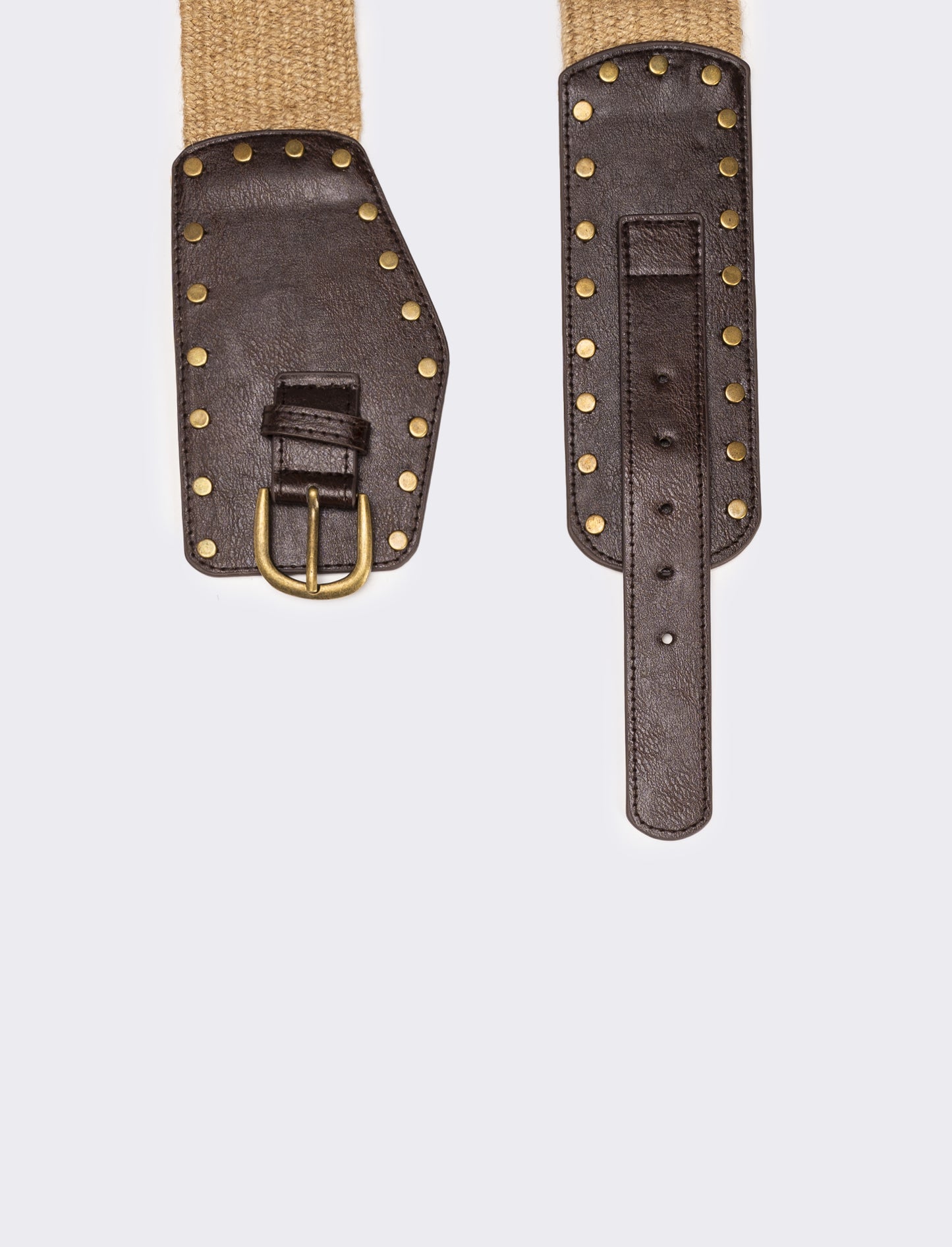 Cintura elastica donna modello country - Marrone