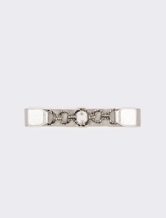 Cintura donna con catena centrale - Argento