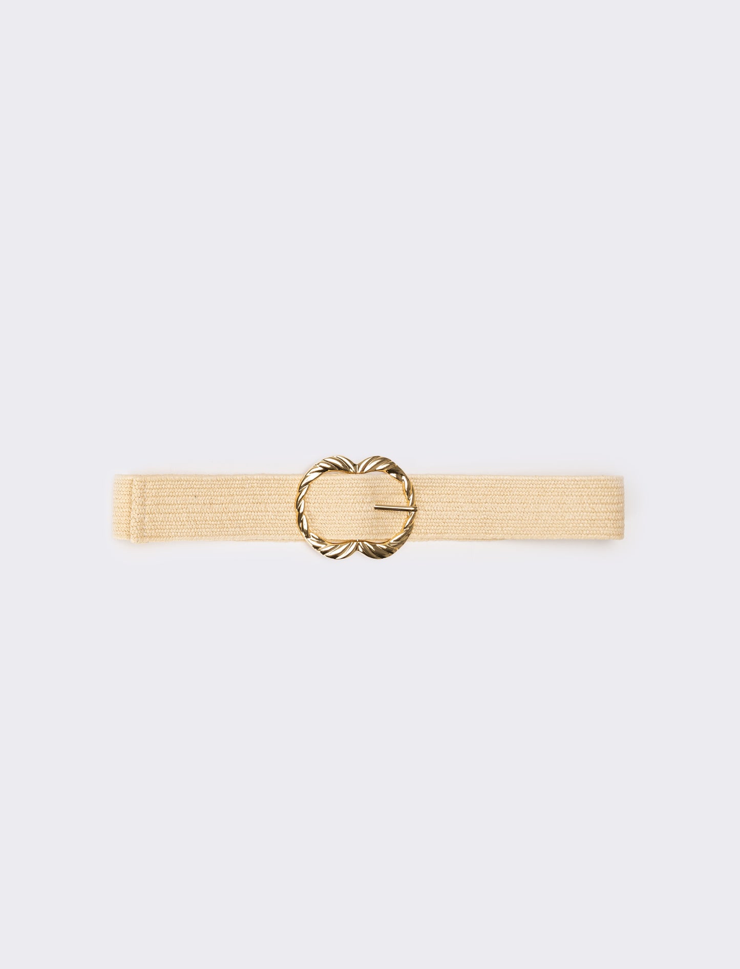 Cintura donna elastica fibbia metallo - Bianco