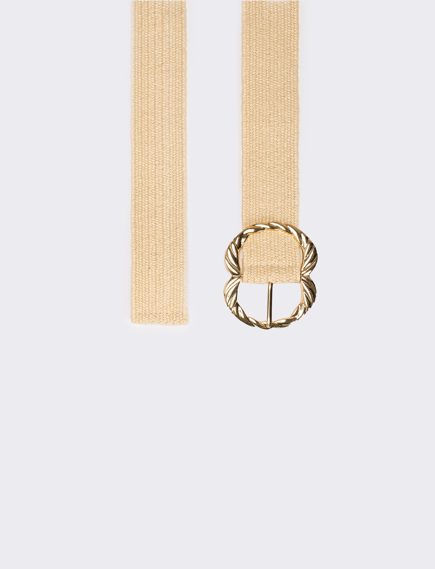 Cintura donna elastica fibbia metallo - Bianco