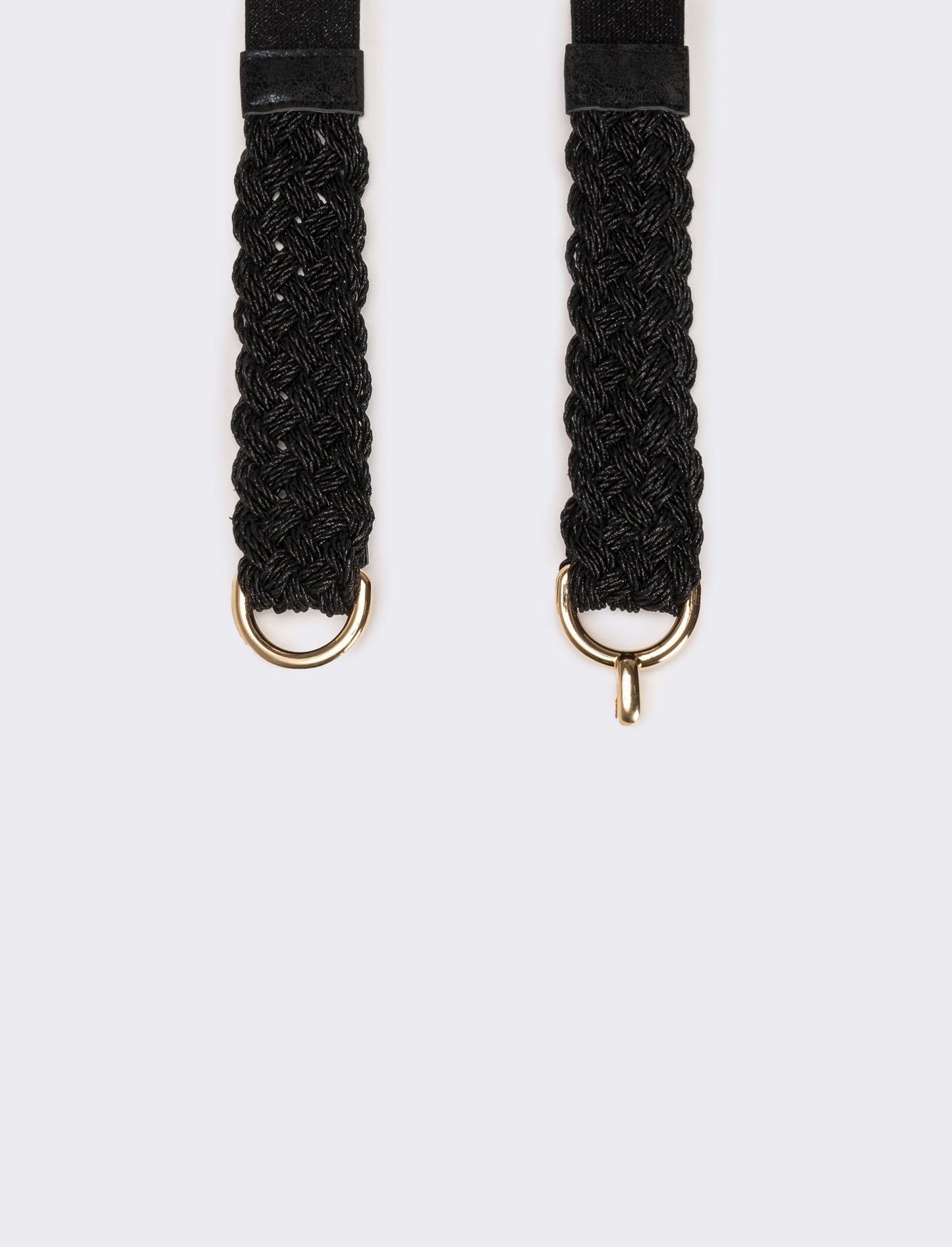 Cintura donna fusciacca elastica con lurex - Nero
