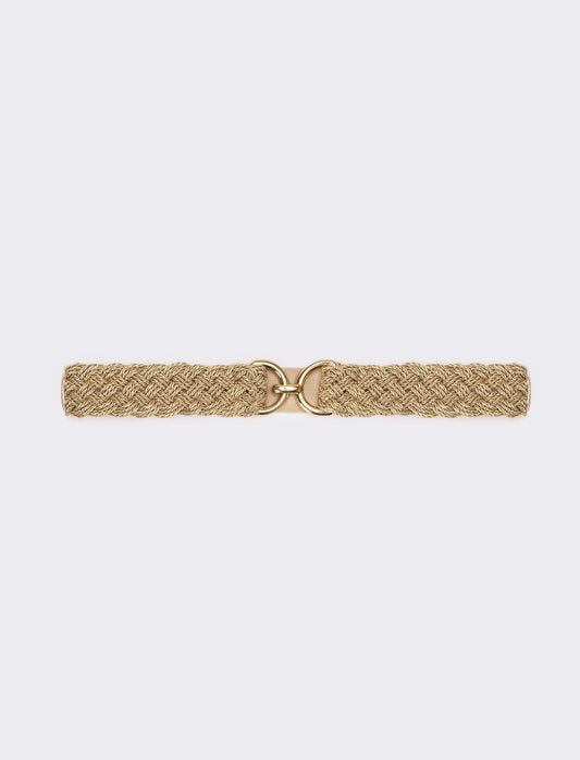 Cintura donna fusciacca elastica con lurex - Oro