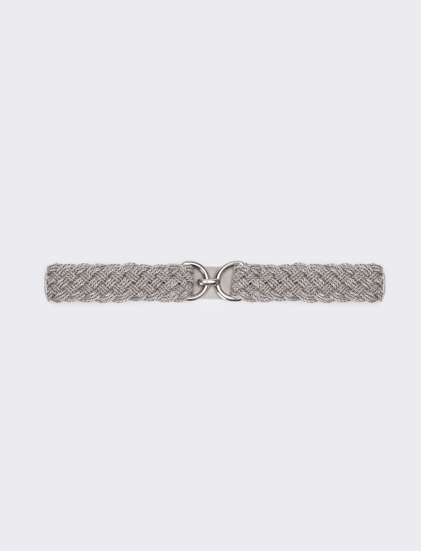 Cintura donna fusciacca elastica con lurex - Argento