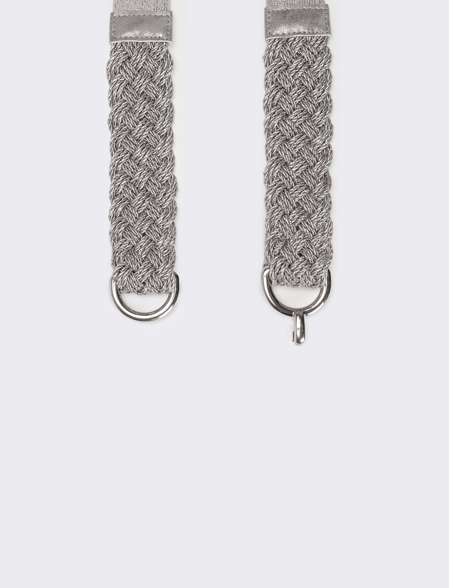 Cintura donna fusciacca elastica con lurex - Argento