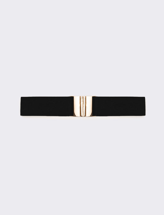 Cintura donna elastica lurex - Nero