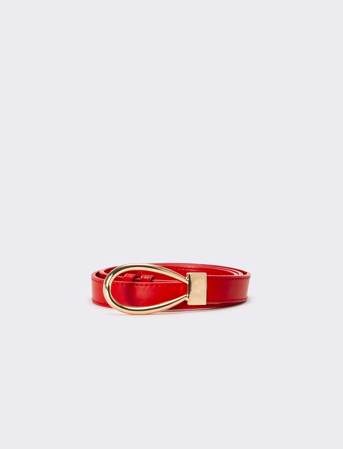 Cintura donna con fibbia goccia - Rosso