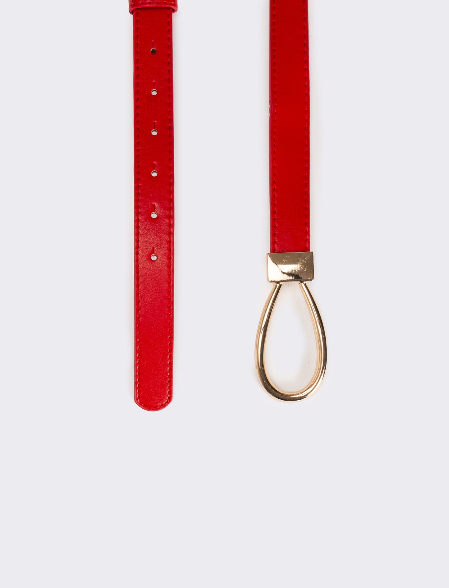 Cintura donna con fibbia goccia - Rosso