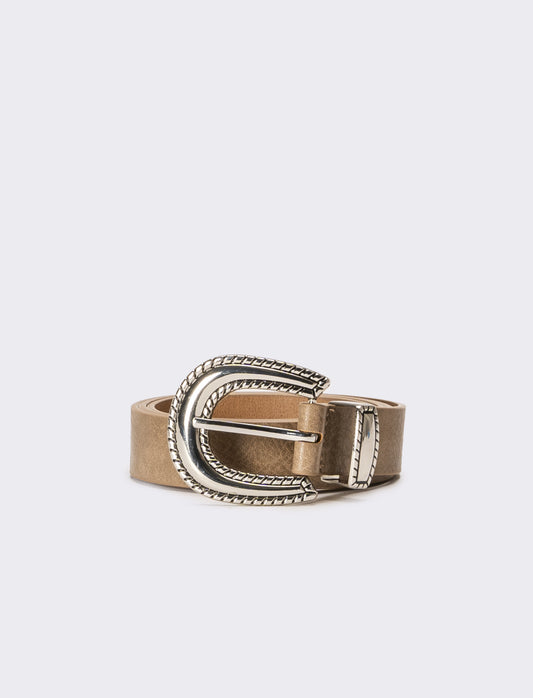 Cintura donna con puntale - Beige