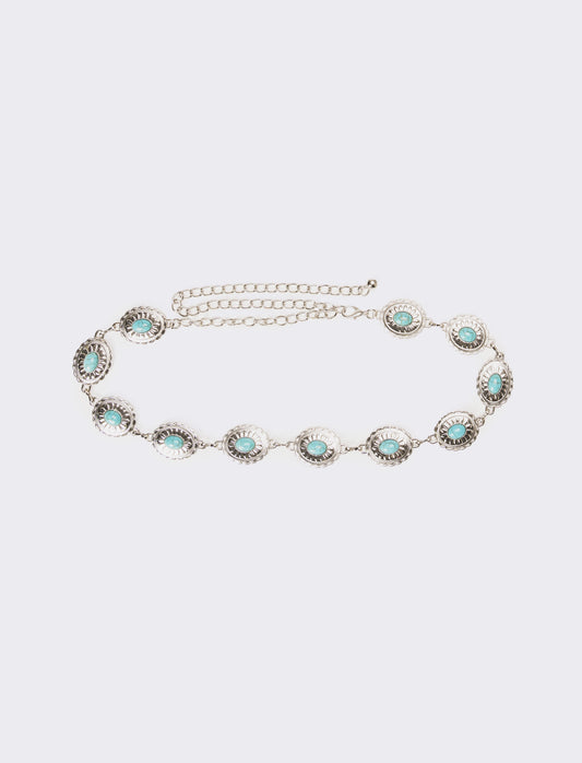 Cintura donna con pietra - Argento