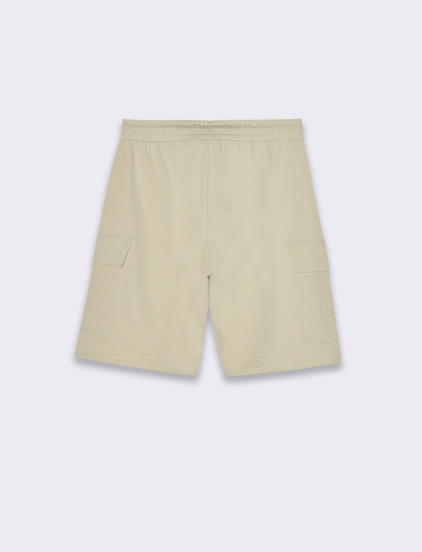 Bermuda in felpa con vita jogger da uomo - Grigio ghiaccio