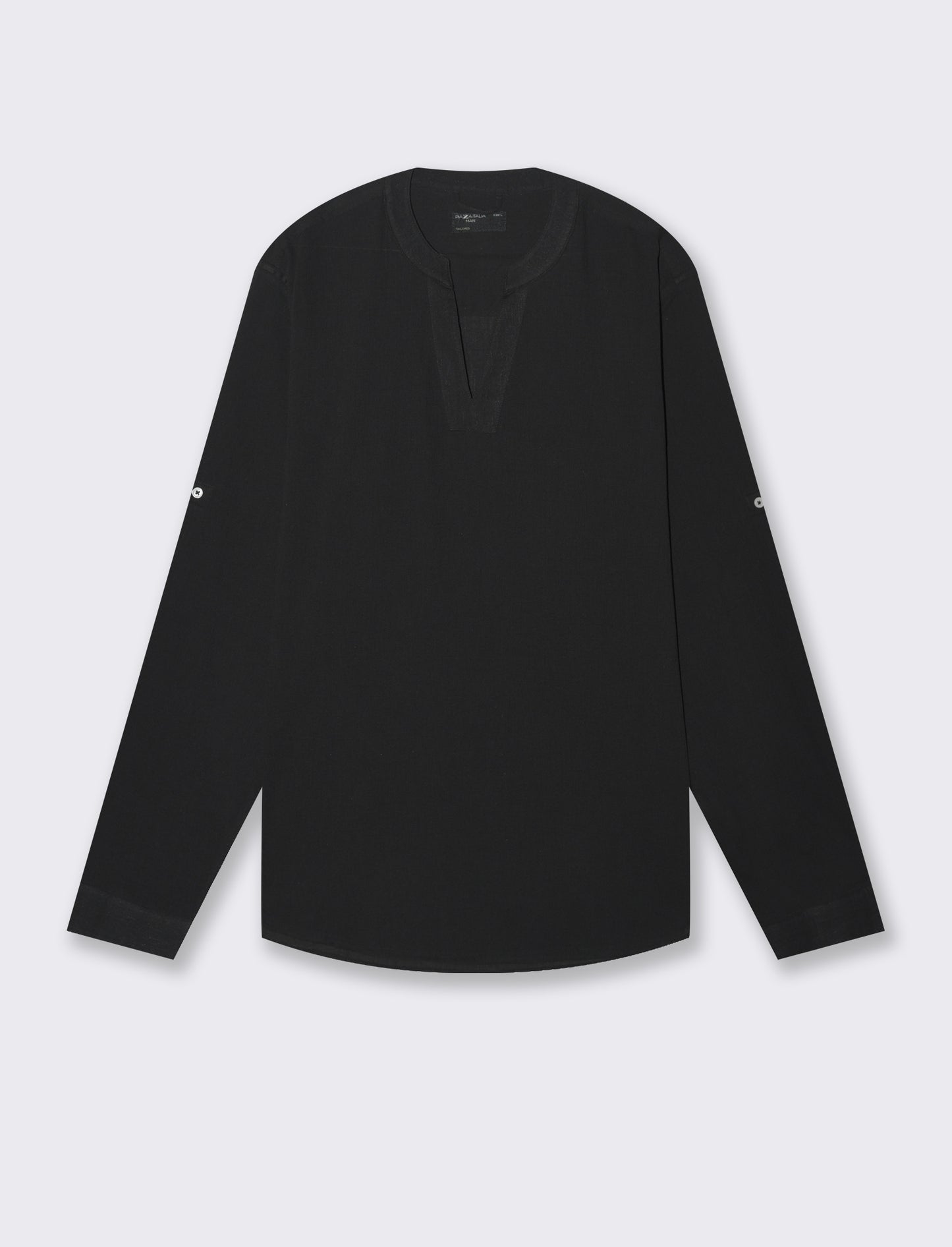 Casacca coreana effetto crepe da uomo - Nero