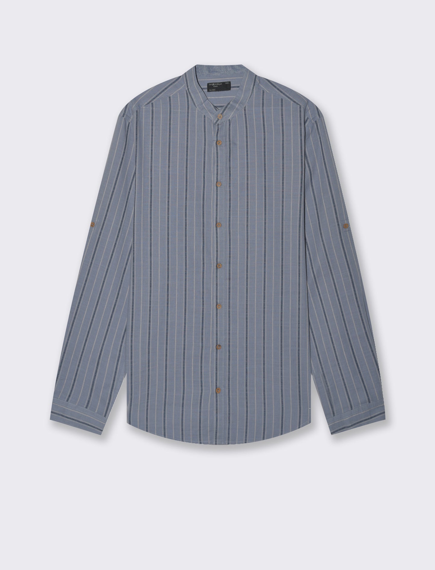 Camicia coreana a righe da uomo - CARTA DA ZUCCHERO