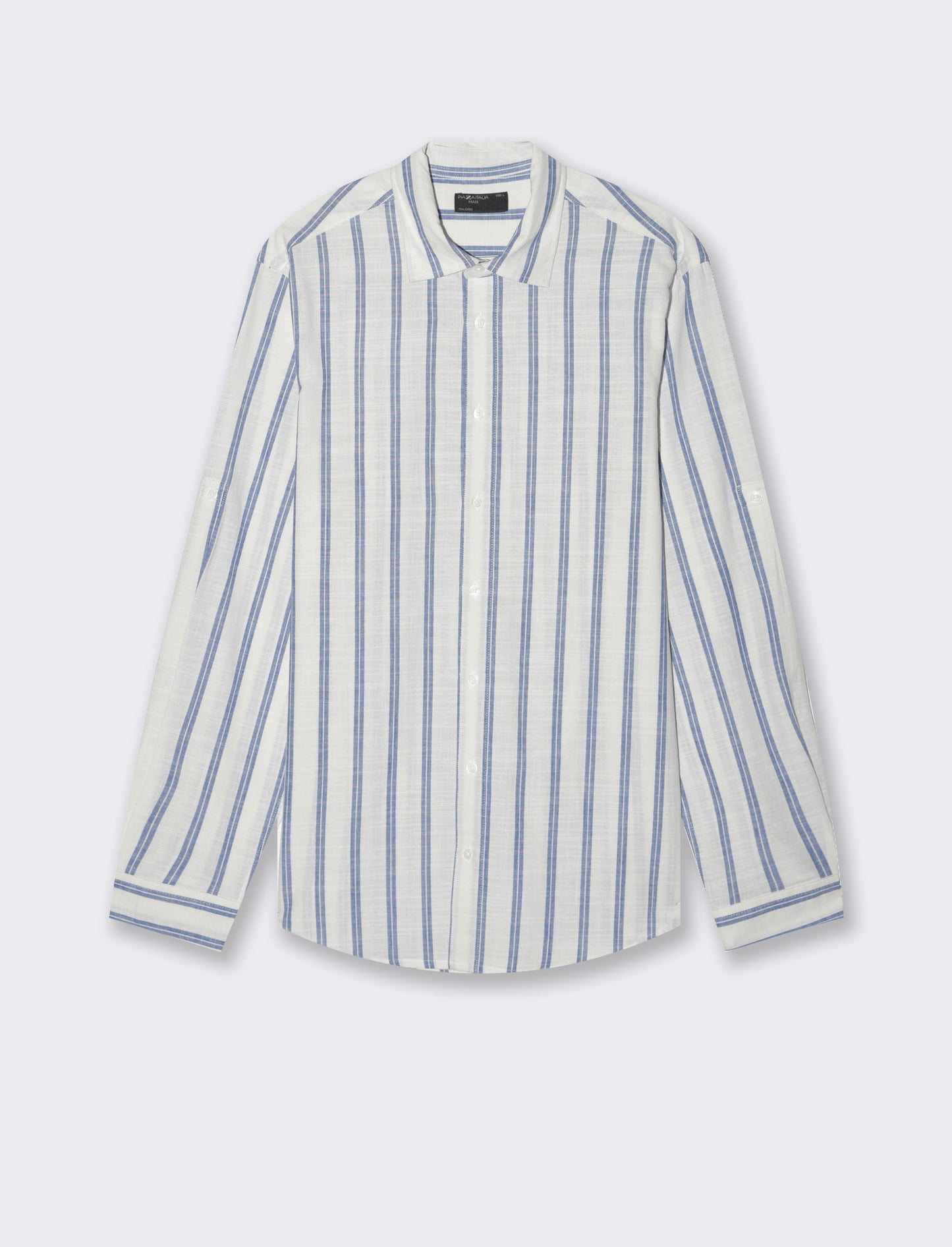 Man's striped shirt for stylish outfits - Blue