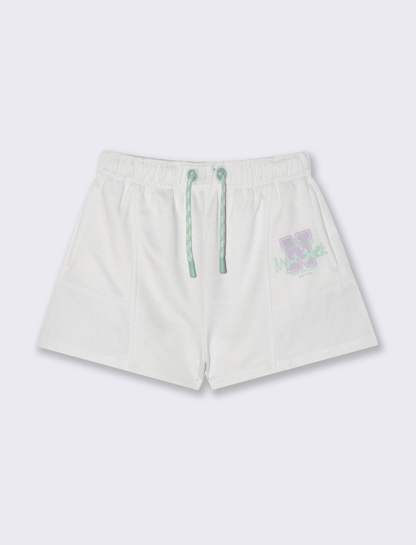 Short da bambina sportivo - Bianco