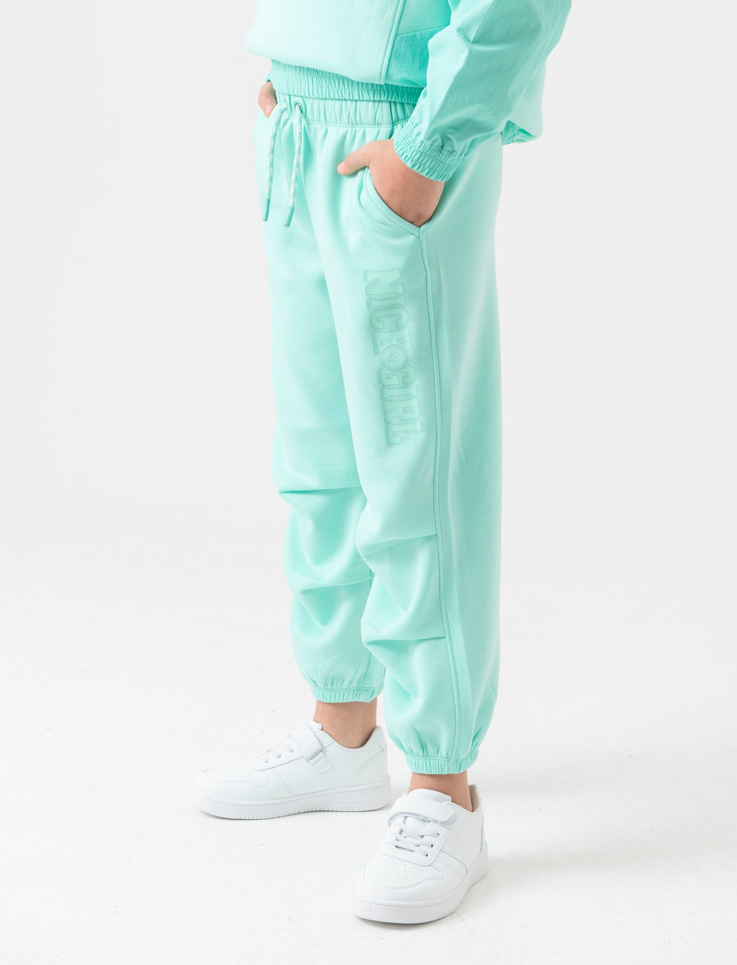 Jogger da bambina sportivo - Verde acqua