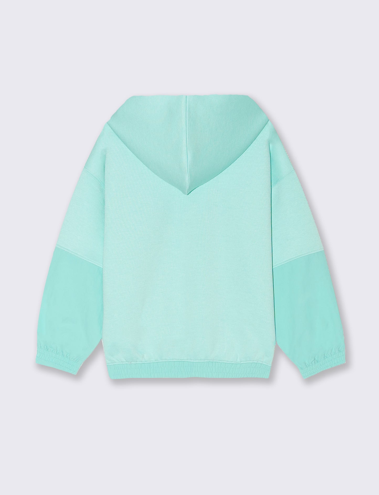 Felpa da bambina sportiva - Verde acqua