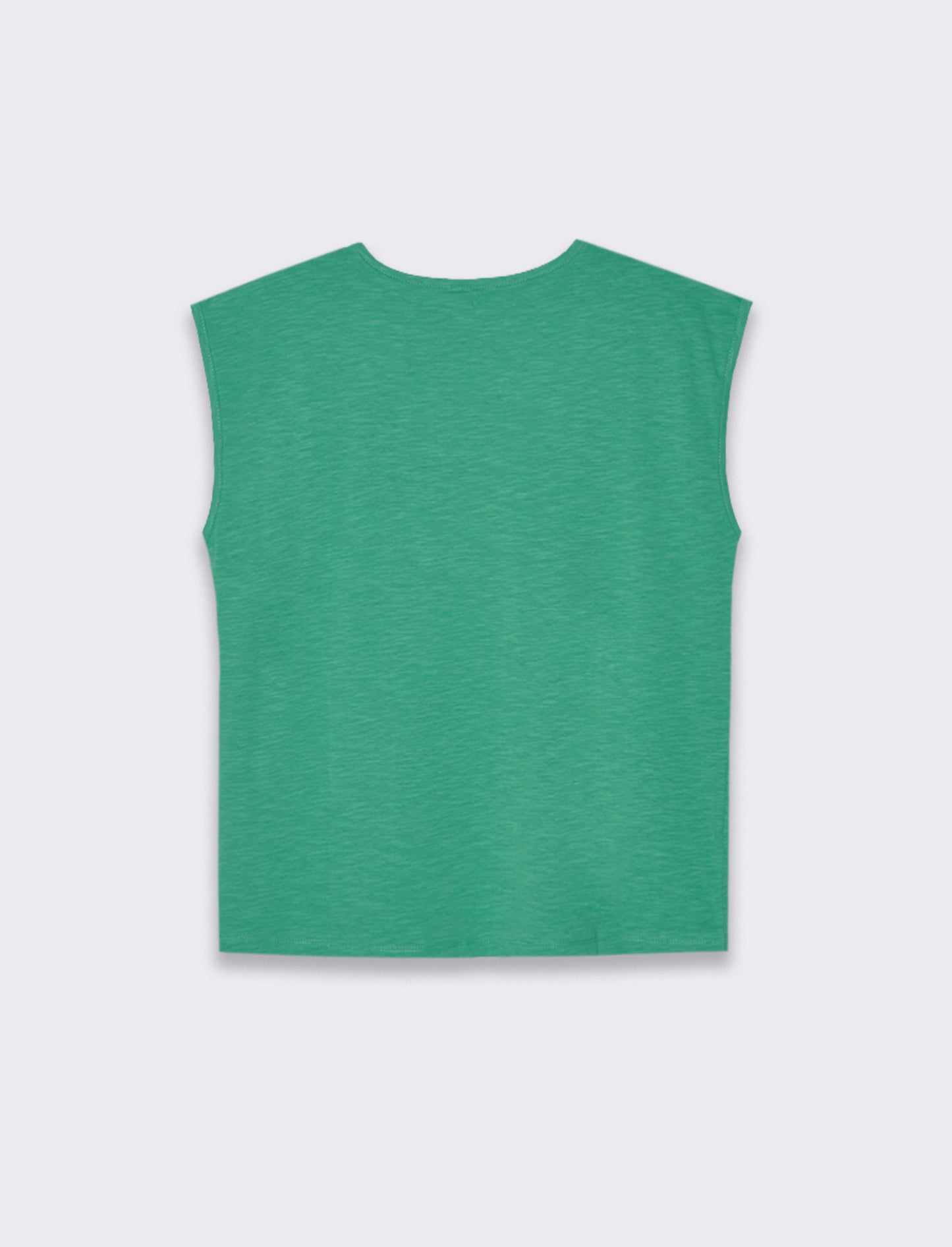 T-shirt con incrocio da donna - Verde smeraldo