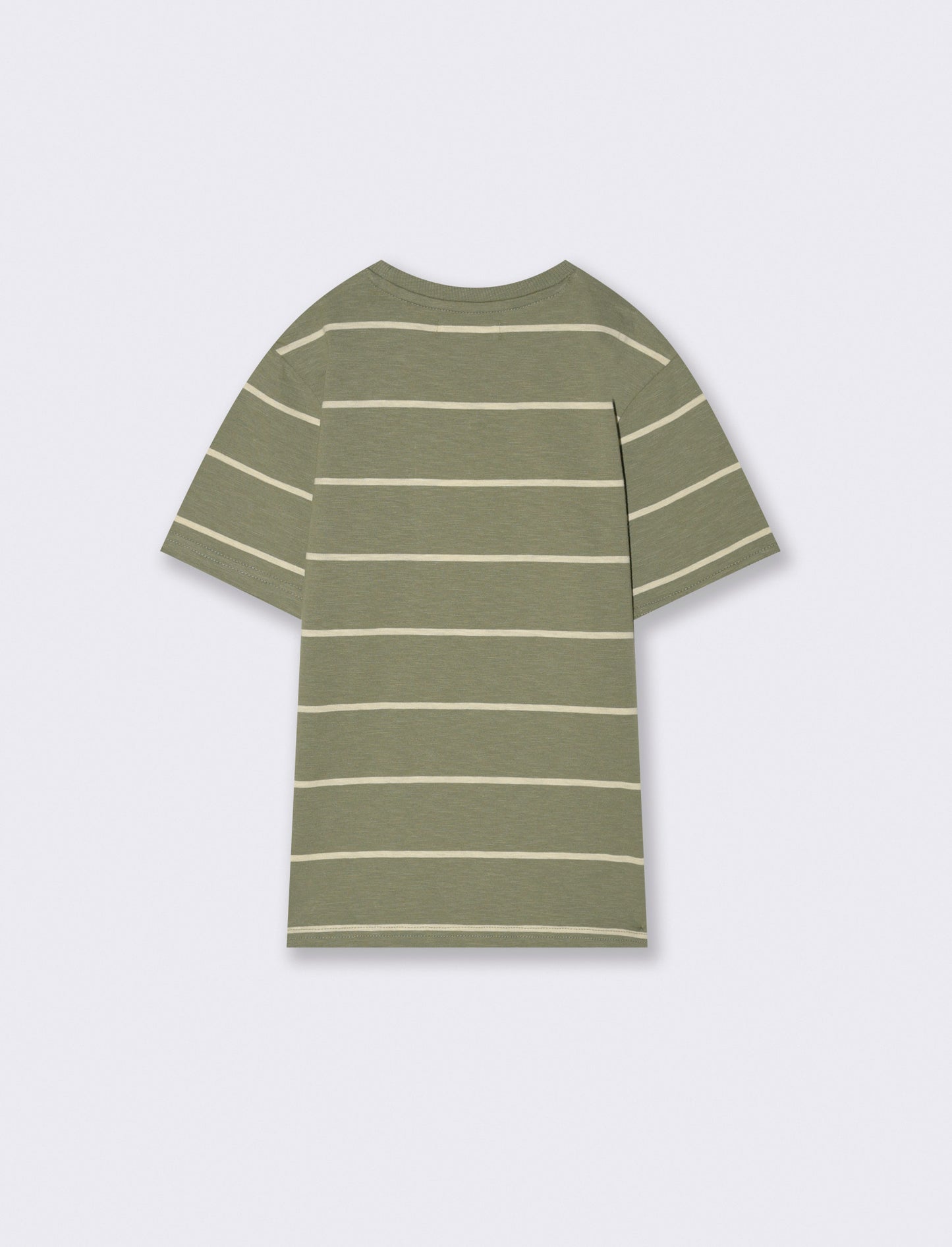 T-shirt rigato verde da bambino - Verde