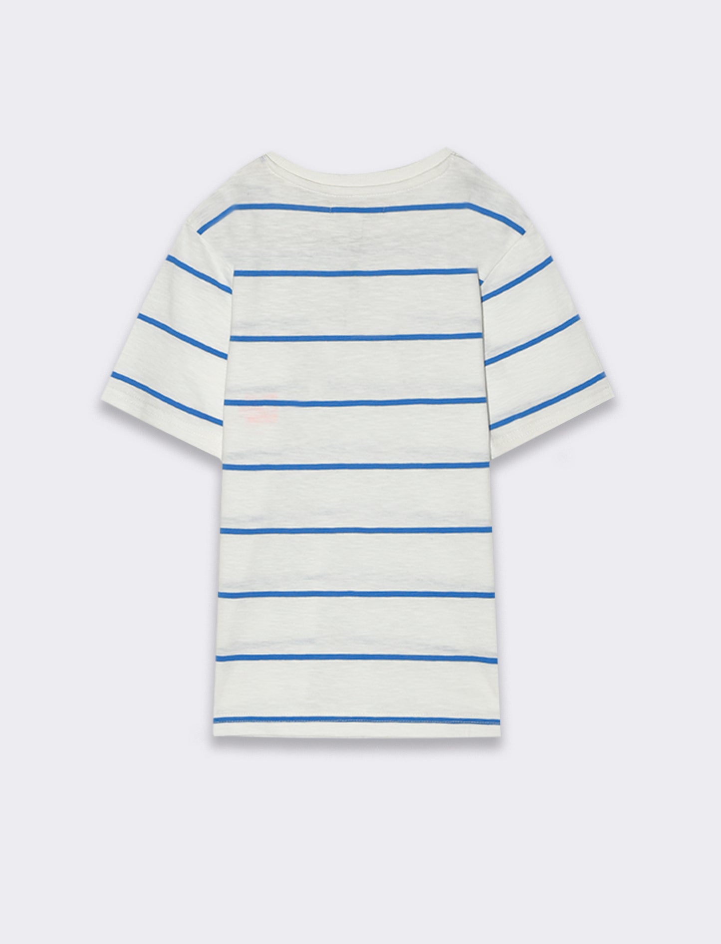 T-shirt rogato blu da bambino - Righe