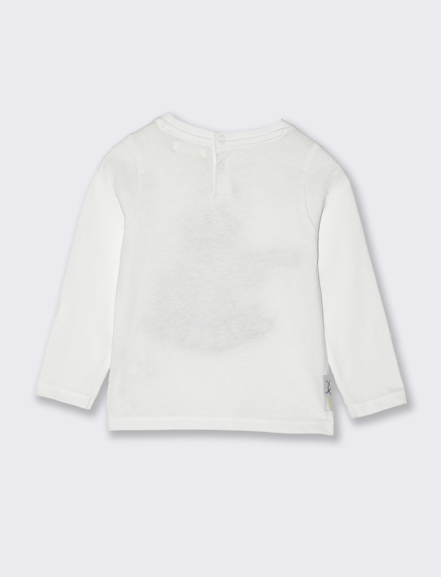 T-shirt con stampa e applicazioni da neonato - Bianco