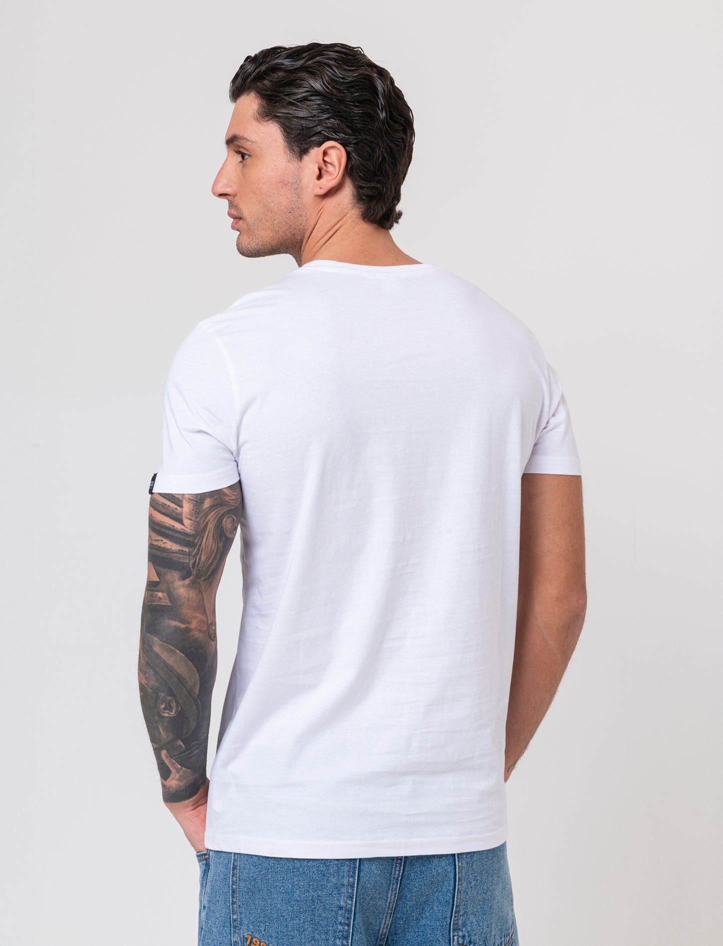 T-shirt stampa doraemon da uomo - Bianco